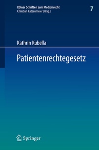 Abbildung von: Patientenrechtegesetz - Springer