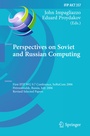 Cover: Perspectives on Soviet and Russian Computing - Springer