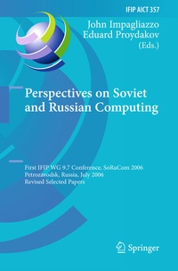 Enlarge image Cover: Perspectives on Soviet and Russian Computing - Springer