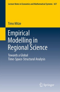 Enlarge image Cover: Empirical Modelling in Regional Science - Springer