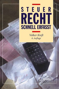 Bild vergrößern Bild: Steuerrecht - Schnell erfasst - Springer