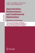 Bild: Approximation, Randomization, and Combinatorial Optimization. Algorithms and Techniques - Springer