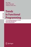 Cover: Trends in Functional Programming - Springer