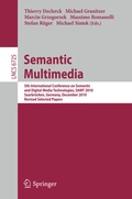 Cover: Semantic Multimedia - Springer