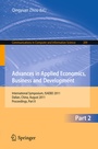 Cover: Advances in Applied Economics, Business and Development - Springer