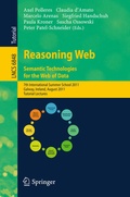 Cover: Reasoning Web. Semantic Technologies for the Web of Data - Springer