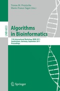 Cover: Algorithms in Bioinformatics - Springer