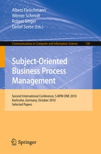 Enlarge image Cover: Subject-Oriented Business Process Management - Springer