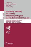 Bild: Availability, Reliability and Security for Business, Enterprise and Health Information Systems - Springer