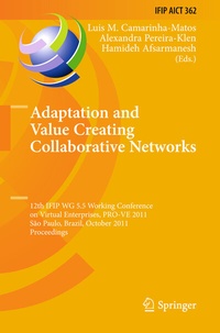 Enlarge image Cover: Adaptation and Value Creating Collaborative Networks - Springer