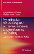 Cover: Psycholinguistic and Sociolinguistic Perspectives on Second Language Learning and Teaching - Springer