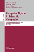 Bild: Computer Algebra in Scientific Computing - Springer