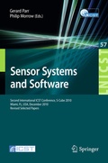 Cover: Sensor Systems and Software - Springer