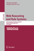 Cover: Web Reasoning and Rule Systems - Springer