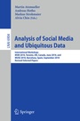 Cover: Analysis of Social Media and Ubiquitous Data - Springer