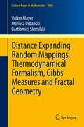 Cover: Distance Expanding Random Mappings, Thermodynamical Formalism, Gibbs Measures and Fractal Geometry - Springer