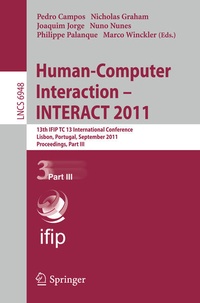 Enlarge image Cover: Human-Computer Interaction -- INTERACT 2011 - Springer