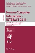 Cover: Human-Computer Interaction -- INTERACT 2011 - Springer
