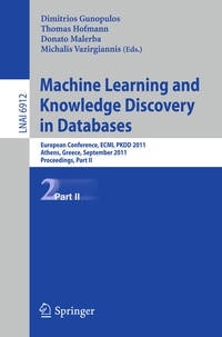 Enlarge image Cover: Machine Learning and Knowledge Discovery in Databases, Part II - Springer