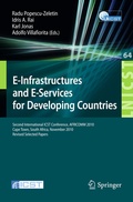 Cover: E-Infrastructure and E-Services for Developing Countries - Springer
