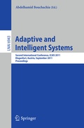 Cover: Adaptive and Intelligent Systems - Springer