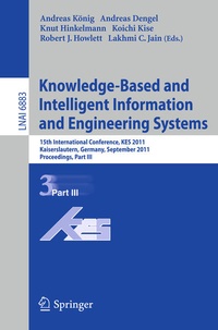 Enlarge image Cover: Knowledge-Based and Intelligent Information and Engineering Systems, Part III - Springer