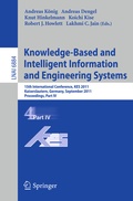 Cover: Knowledge-Based and Intelligent Information and Engineering Systems, Part IV - Springer