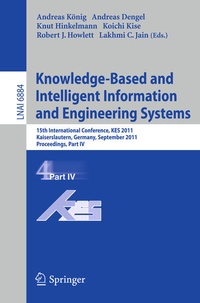Enlarge image Cover: Knowledge-Based and Intelligent Information and Engineering Systems, Part IV - Springer
