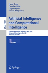 Enlarge image Cover: Artificial Intelligence and Computational Intelligence - Springer