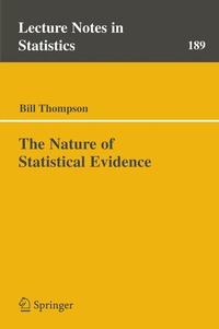 Enlarge image Cover: The Nature of Statistical Evidence - Springer