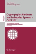 Cover: Cryptographic Hardware and Embedded Systems -- CHES 2011 - Springer