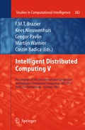 Cover: Intelligent Distributed Computing V - Springer