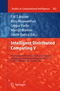Cover: Intelligent Distributed Computing V - Springer