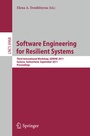 Cover: Software Engineering for Resilient Systems - Springer