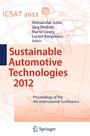 Cover: Sustainable Automotive Technologies 2012 - Springer