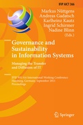 Cover: Governance and Sustainability in Information Systems. Managing the Transfer and Diffusion of IT - Springer