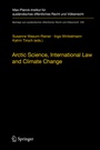 Cover: Arctic Science, International Law and Climate Change - Springer