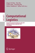 Cover: Computational Logistics - Springer
