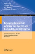 Cover: Emerging Research in Artificial Intelligence and ComputationaI Intelligence - Springer