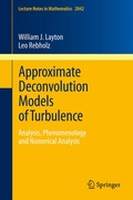 Cover: Approximate Deconvolution Models of Turbulence - Springer