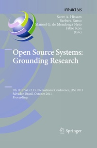 Enlarge image Cover: Open Source Systems: Grounding Research - Springer