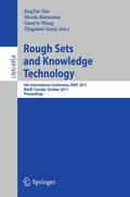 Cover: Rough Set and Knowledge Technology - Springer