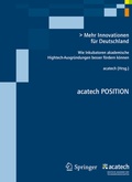 Cover: Mehr Innovationen f&uuml;r Deutschland - Springer