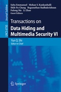 Cover: Transactions on Data Hiding and Multimedia Security VI - Springer