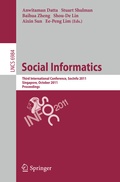Cover: Social Informatics - Springer