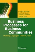 Cover: Business Processes for Business Communities - Springer