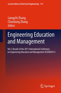 Enlarge image Cover: Engineering Education and Management - Springer