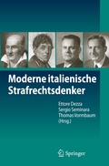 Cover: Moderne italienische Strafrechtsdenker - Springer