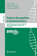 Cover: Pattern Recognition in Bioinformatics - Springer