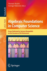 Enlarge image Cover: Algebraic Foundations in Computer Science - Springer